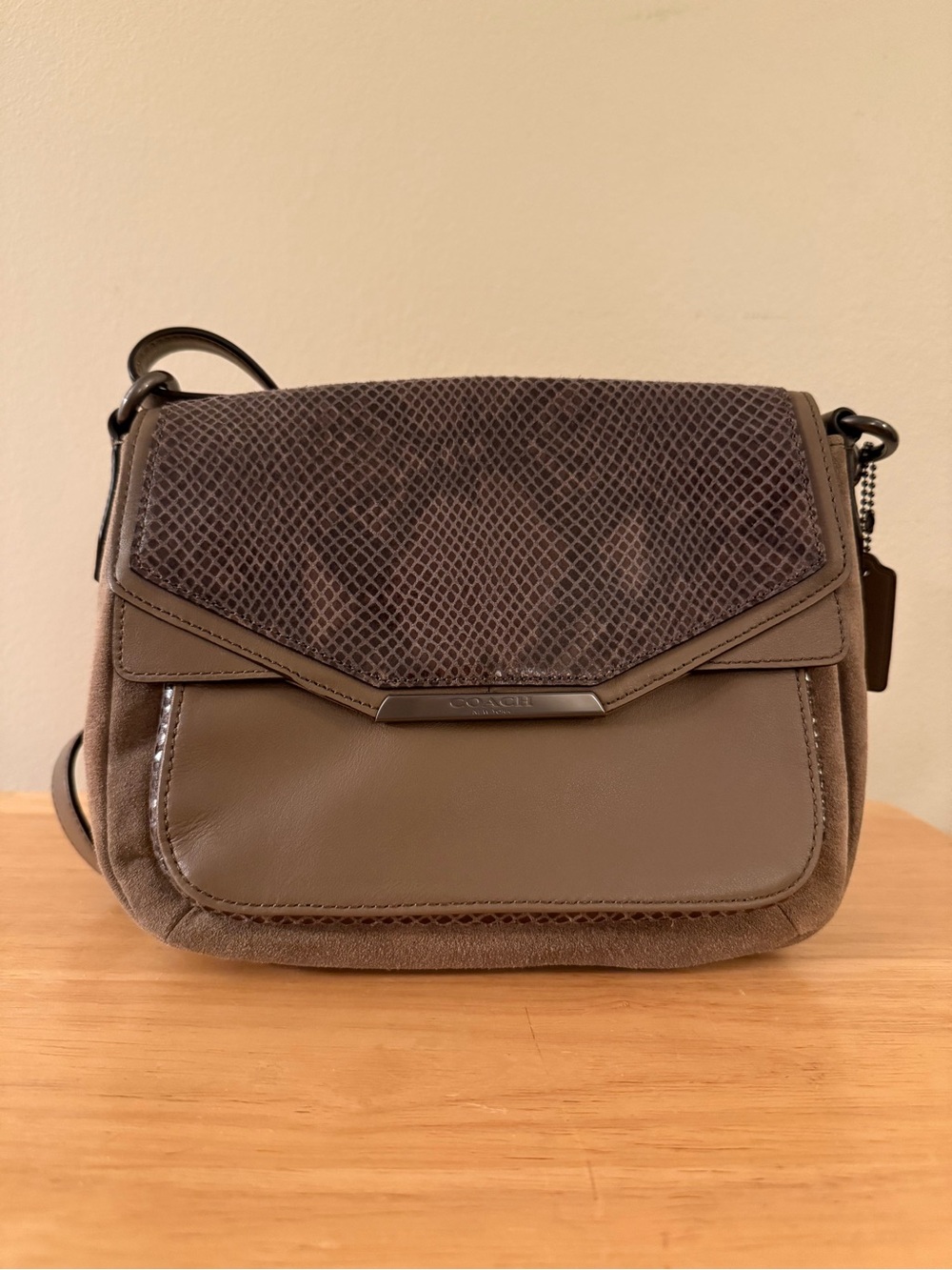 Coach | Taylor Flap Crossbody Exotic Python Embossed Leather & Suede